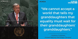 In 2021 we must address these fragilities and put the world on track. Un Women Auf Twitter We Must Break With The Rigidity Of The Past And Truly See Women S Rights And Representations As Our Common Goal For Humanity Secretary General Antonioguterres On The Urgency