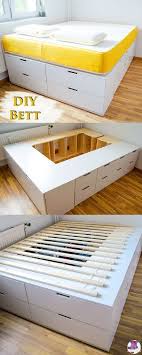 Diy Ikea Hack Stabiles Sehr Hohe Bett Mit Viel Stauraum Selber Bauen Mit Anleitung Ikea Diy Diy Ikea Hacks Ikea Dresser