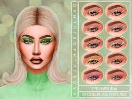 Eyeliner 46 Sims 4 Sims Sims 4 Cc Makeup