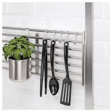 It looked simple, but goodness, it took us a while to figure it all out. Kungsfors Wandrooster Roestvrij Staal Ikea Wall Rack Ikea Kungsfors Kitchen Fittings