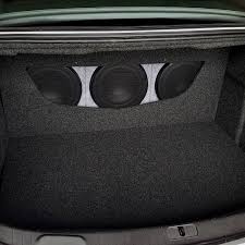 Clean Trunk Setup In A New Malibu We Completed This Week Amps And Processors Are Hidden Below The False Floor With Ple Custom Car Audio Car Audio Car Stereo