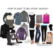 5 Day Winter Vacation Packing List Winter Vacation Packing Winter Vacation Packing List Winter Packing List