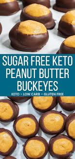 Easy Keto Peanut Butter Buckeyes Recipe Sugar Free Gluten Free Recipe In 2020 Keto Dessert Recipes Low Carb Recipes Dessert Low Carb Keto Recipes