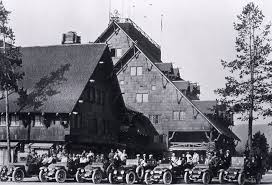 The dining room fireplace chimney was demolished, and both the fireplaces in the dining room and lobby were damaged. Old Faithful Inn History Ten Fascinating Facts Yellowstone Forever
