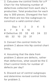 Solved Attribute Control Charts 1 Provide An Example No