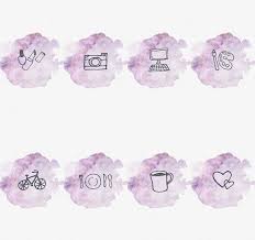 Instagram Story Highlight Cover Set Of 16 Purple Etsy Instagram Highlight Icons Instagram Aesthetic Instagram Story