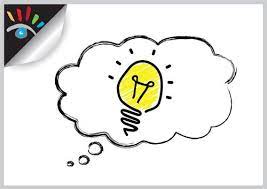 lamp idee idea lampidee brillant briljant idee pictogram symbool gaat er bij jou ook wel eens een lampje brand grafische ontwerpers cartoons pictogram