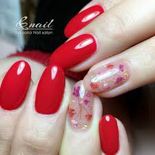 グラデーションネイル 福岡市ネイルサロン 福岡アンドネイル 赤ネイル ネイル レッドネイル