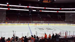 wells fargo center section 124 philadelphia flyers