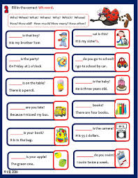 Question Words Interactive And Downloadable Worksheet You Can Do The Exercises Onli Wh Questions Worksheets This Or That Questions English Worksheets For Kids