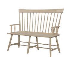 Windsor Hardwood Bench 45 Bench Unfinished Furniture Unfinished Dining Chairs