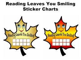 Reading Leaves You Smiling Sticker Chart Set