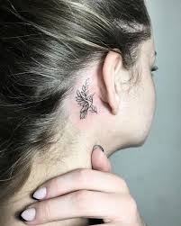 24 Feminine Tattoos By Incredible Ira Shmarinova Behind Ear Tattoos Feminine Tattoos Behind Ear Tattoo Small