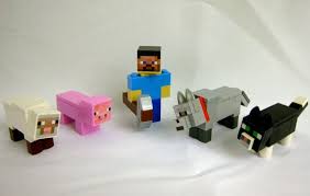 Lego Minecraft Custom Animal Set And Steve Pig By Tinybricks 59 95 Lego Minecraft Minecraft Party Lego
