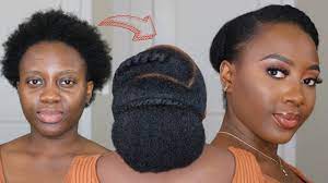 Quick Natural Hairstyle And It S Elegant For Everyday Under 5 Minutes Twisted Updo Short 4c Hair Natural Hair Styles Protective Styles For Natural Hair Short Natural Hair Updo