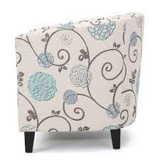 White and beige colors with a hint of gold glitter. Palisades Club Chair White And Blue Fabric Walmart Com Walmart Com
