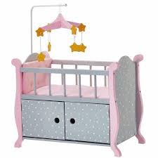 olivia s little world polka dots princess baby doll nursery bed with cabinet grey walmart com baby doll furniture doll crib baby doll crib