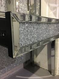 Stunning Crushed Diamond And Mirror Console Table Mirrored Console Table Diy Room Decor Mirrored Furniture