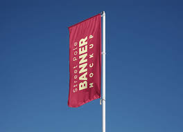 Free Outdoor Street Pole Banner Flag Mockup Psd Good Mockups