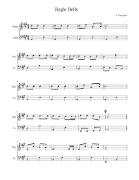 Download and print top quality jingle bells sheet music for violin solo by james pierpont. Jingle Bells Sheet Music For Violin Cello String Duet Musescore Com