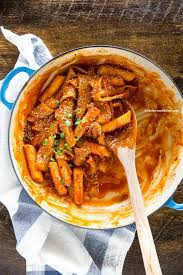 Tteokbokki Spicy Rice Cakes Recipe Tteokbokki Recipe Spicy Rice Tteokbokki