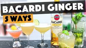 Bacardi Rum Drinks 5 Simple And Tasty Bacardi Ginger Rum Cocktails Youtube