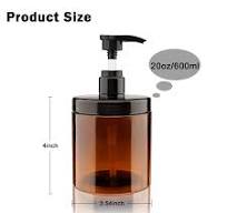 Amazon.com: Hethyo Pump Bottle Dispenser 3 Pcs 600ml/20oz ...