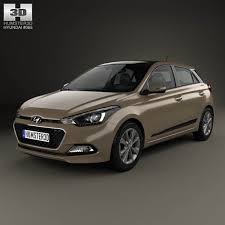 3d Model Of Hyundai Elite I20 2014 Mit Bildern