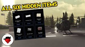 How To Find The 6 Hidden Items Blackhawk Rescue Mission Roblox Youtube