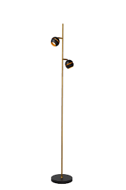 Binari Stehlampe O 20 Cm Led 2x4 5w 2700k Schwarz