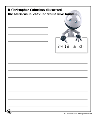 Columbus Day Creative Writing Prompts For Kids If Columbus Discovered America In 2492 Writing Prompts For Kids Creative Writing Worksheets Writing Prompts