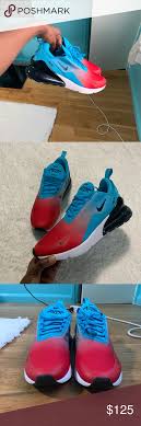 Nike Air Max 270 Firecracker Fire Cracker Red White And Light Blue Nike Air Max 270 Men S Size 10 Women S 11 5 12 Ai Nike Air Max Air Max 270 Nike Air