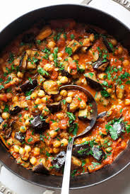 Braised Harissa Eggplant With Chickpeas Recipe Healthy Recipes Eggplant Recipes Recipes