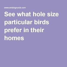 Birdhouse Hole Size Chart Bird Houses Bird Houses Bird
