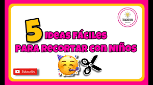 Juegos imprimibles para niños y niñas. 5 Actividades Faciles Para Ensenar A Recortar Ninos En Preescolar Como Ensenar A Recortar Youtube