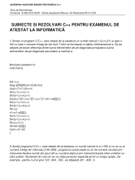 In c++ arata cam asa: Fisiere Text C Probleme Rezolvate