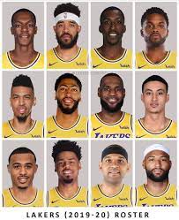 Get los angeles lakers fan gear. 2019 2020 Roster Pick Your Starting 5 Lakers