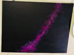 A black and red background is great for personal use, too: Galaxy Painting Step By Step Acrylic Painting Tutorial