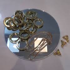 افكار سهلة لصنع حامل الشموع تزيين بلاطو مرايا تحفة Floral Rings Jewelry Floral