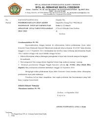 Evaluasi belajar dilakukan dengan ulangan semester. Surat Pemberitahuan Uas Dta Kelas 6