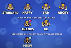 They come in various rarities, and can be used in the team/friendly game chat or in battles as emotes. Paul On Twitter Pins Emotes Are Coming To Brawl Stars Thank You Kairostime For Your Kind Words And Awesome Video Brawlstars Brawlpass Tarasbazaar Https T Co Ekaxqrhqug Https T Co Nnwtzx08ba