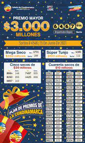 Mega seco de 200 millones : Loteria De Cundinamarca Lotcundi Twitter
