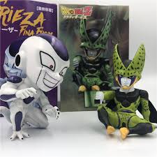 Us 0 97 Dragon Ball Z Cell Freeza Q Despise Bad Taste Ultimate Shape Sitting Goku Battle Dbz Pvc Action Figure Collection 11cm In Action Toy
