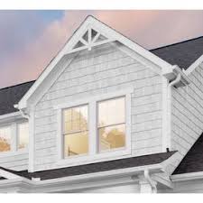 Pros and cons of cedar shake siding. Georgia Pacific Cedar Spectrum Vinyl Siding Panel Hand Split Shake Gray 20 375 In X 57 5 In Lowes Com Vinyl Shake Siding House Exterior Cedar Vinyl Siding