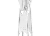 YKK #10 White Style C Double Pull Non-Locking Metal Zipper Slider (Molded  Tooth Chain)