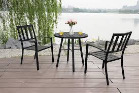 Amazon Com Phi Villa Metal 3 Piece Bistro Furniture Set Outdoor Patio Set Fits Garden Backyard Coffee T Outdoor Patio Set Bistro Furniture Outdoor Patio Table
