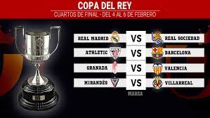 Gelaran partai final antara athletic bilbao vs barcelona ini akan digelar di stadion estadio la cartuja, sevilla kick off pukul 02.30 wib. Copa Del Rey Asi Vivimos El Sorteo De Los Cruces De Cuartos De Final De La Copa Del Rey 2020 Marca Com
