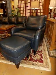 Chair & ottoman sets, blue living room chairs : Bradington Young Chair Ottoman At The Missing Piece