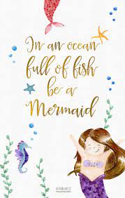 Be A Mermaid Watercolor Mermaid Hand Painted Mermaid Quotes Mermaid Quotes Inspirational Quotes Mermaid Quotes Watercolor Mermaid Mermaid Clipart