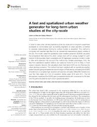 Site hautement touristique, de loisirs et de détente, on peut le caractériser entre autre par ses 77 km de rivages, ses 4 800 hectares. Pdf A Fast And Spatialized Urban Weather Generator For Long Term Urban Studies At The City Scale